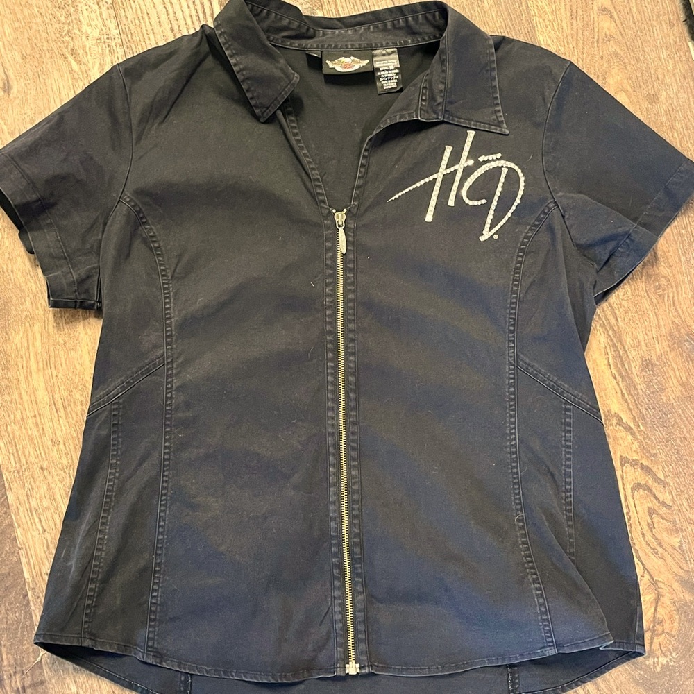 🔴 SOLD 100% Authentic Harley Davidson Zip Up